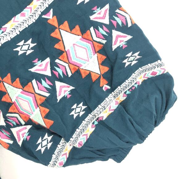 Sundance Sun and Sand Embroirdered Cover Up Dress NWT Women’s SZ SM Green - Picture 6 of 12